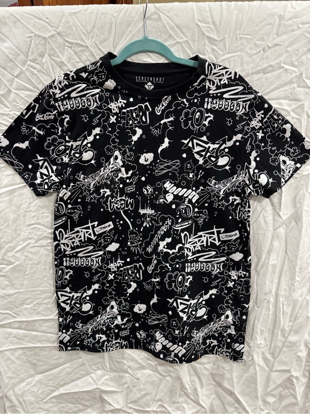 Graphic Black & White Short Sleeve Tee